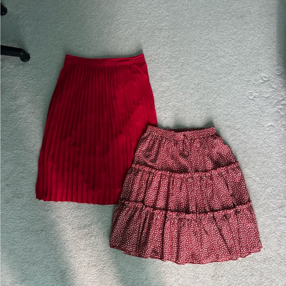 Elegant Red Skirt bundle